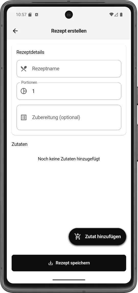 Rezepte & YouTube - Mahlzait App Ansicht